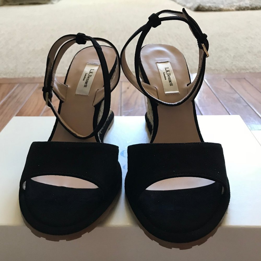 LK BENNETT Wedge Sandal Sz 37 BRAND NEW with BOX